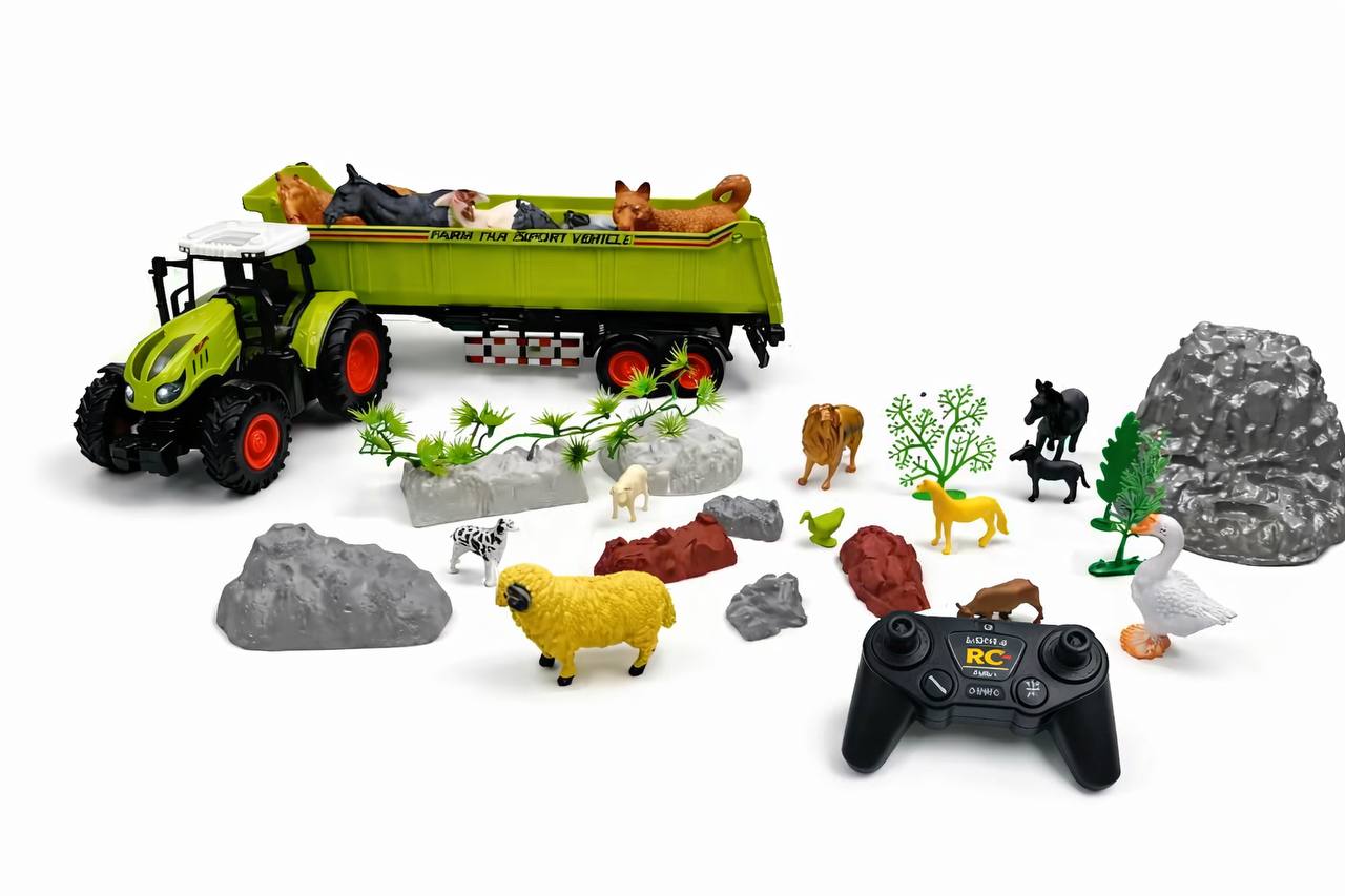ππ Ultimate RC Farm Tractor Playset β 2 RC Tractors & Animal Farm Set