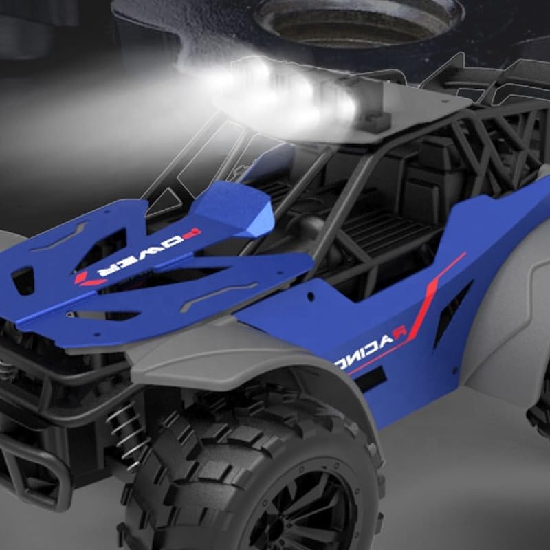 High-Speed RC Car for Kids – 2.4GHz Remote Control Racing Truck, All-Terrain Off-Road Vehicle, Rechargeable Battery, Durable Design for Boys & Girls (Blue)