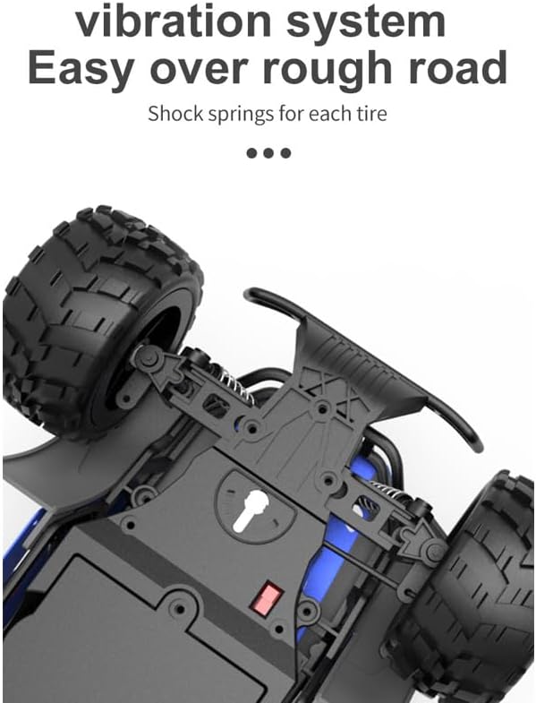 High-Speed RC Car for Kids – 2.4GHz Remote Control Racing Truck, All-Terrain Off-Road Vehicle, Rechargeable Battery, Durable Design for Boys & Girls (Blue)