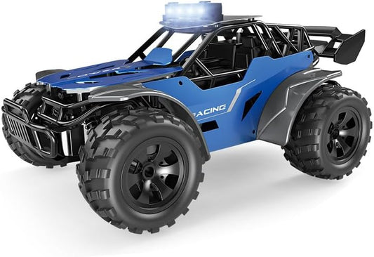High-Speed RC Car for Kids – 2.4GHz Remote Control Racing Truck, All-Terrain Off-Road Vehicle, Rechargeable Battery, Durable Design for Boys & Girls (Blue)