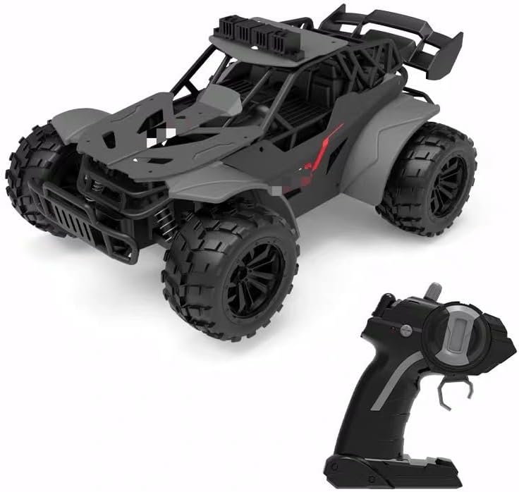 High-Speed RC Car for Kids – 2.4GHz Remote Control Racing Truck, All-Terrain Off-Road Vehicle, Rechargeable Battery, Durable Design for Boys & Girls (Gray)