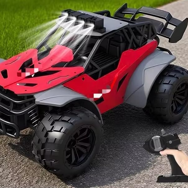 High-Speed RC Car for Kids – 2.4GHz Remote Control Racing Truck, All-Terrain Off-Road Vehicle, Rechargeable Battery, Durable Design for Boys & Girls (Gray)
