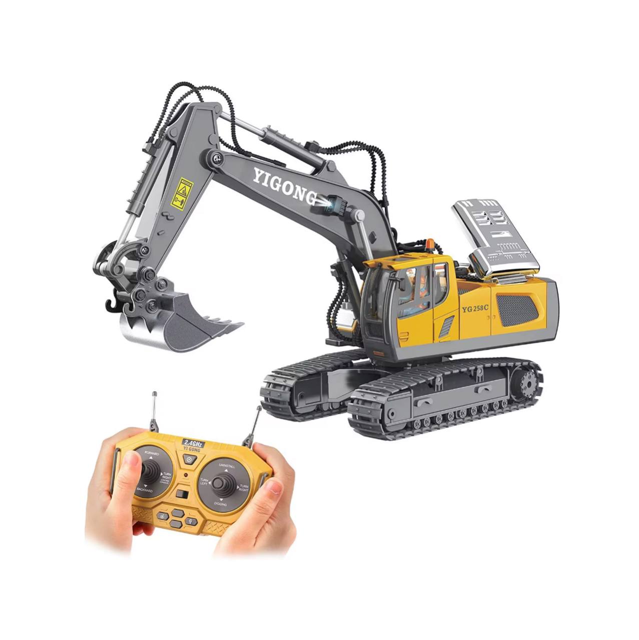 Remote Control Alloy Excavator Toy – Heavy Duty Construction Vehicle for Kids