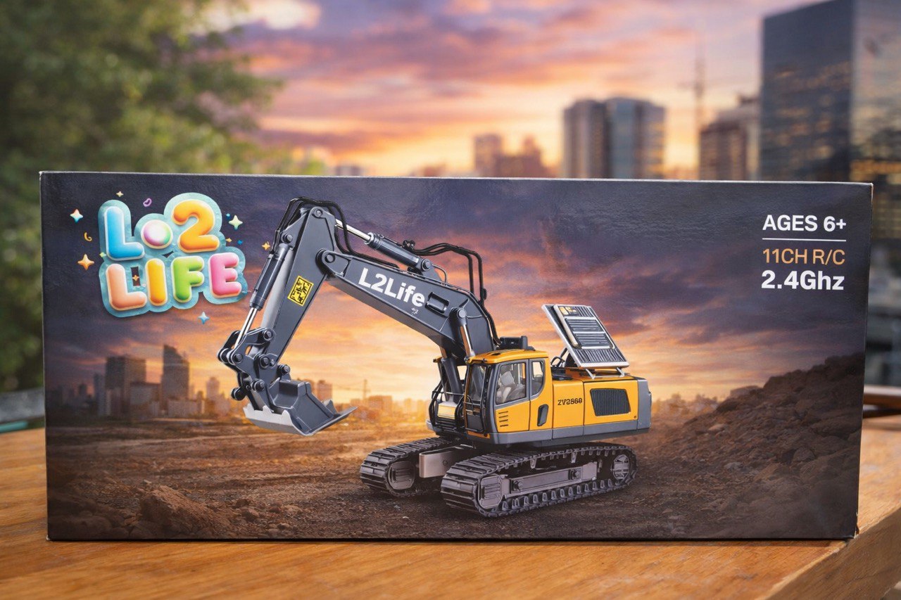 Remote Control Alloy Excavator Toy – Heavy Duty Construction Vehicle for Kids