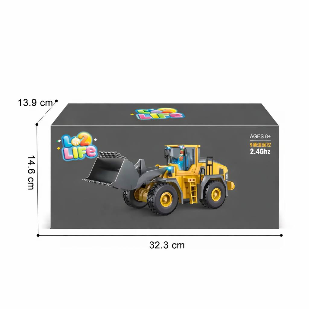 🚜 L2Life RC Front Loader Construction Vehicle – Remote Control Toy (Ages 8+)  Realistic Remote Control Construction Toy for Kids