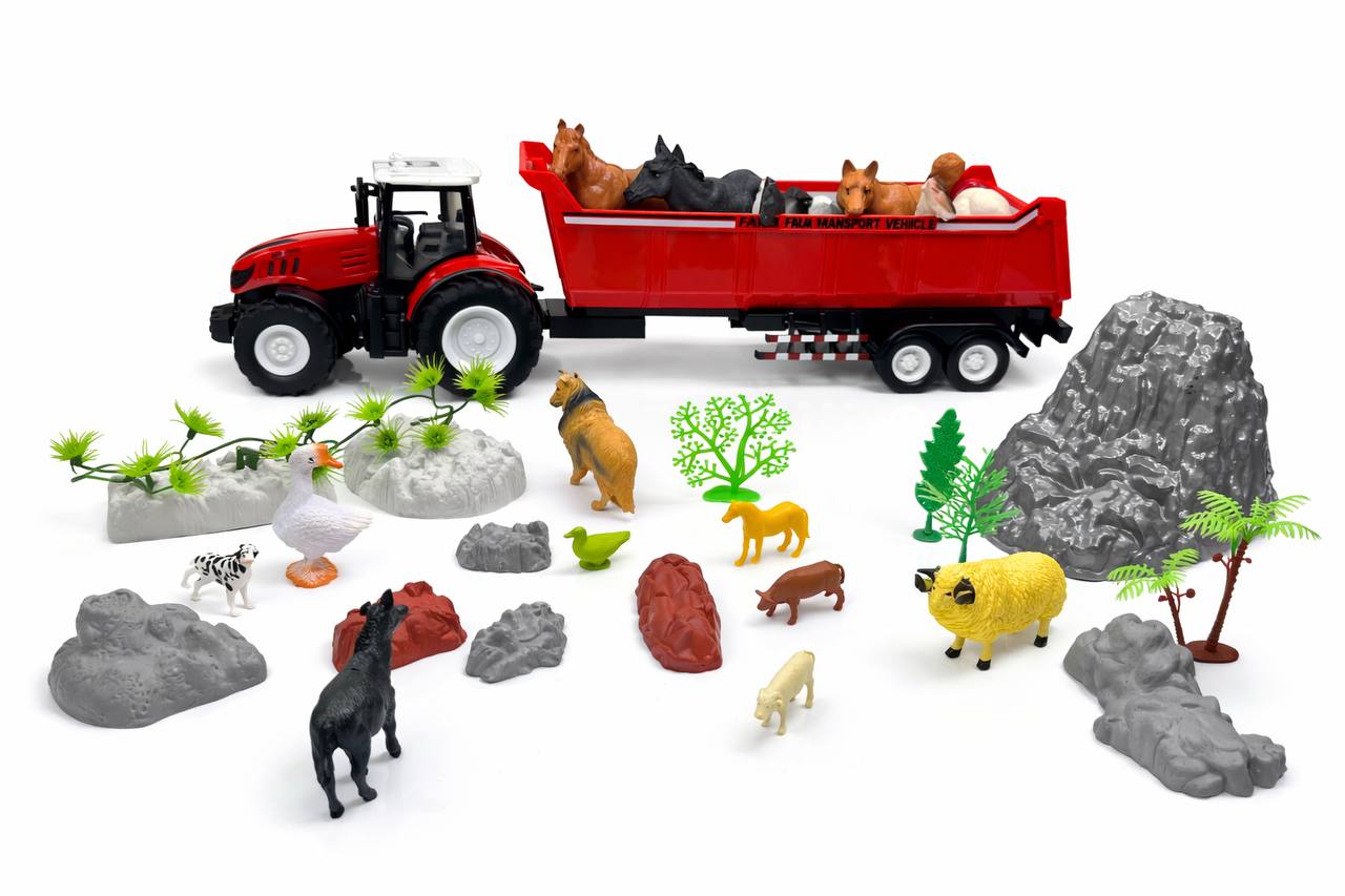 🚜 Farm Tractor & Animal Playset – Complete Farm Adventure Set