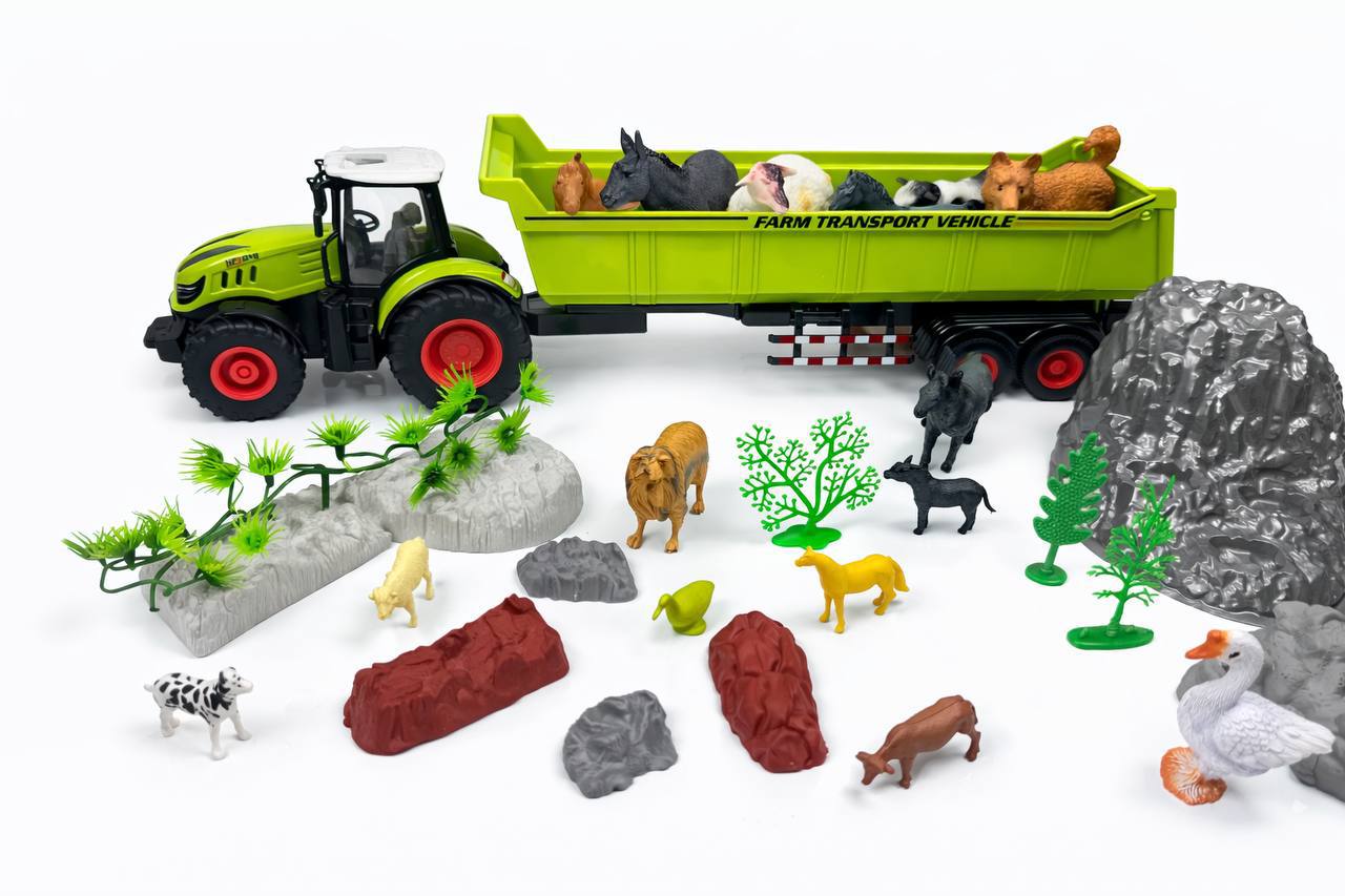 🚜 Farm Tractor & Animal Playset – Complete Farm Adventure Set